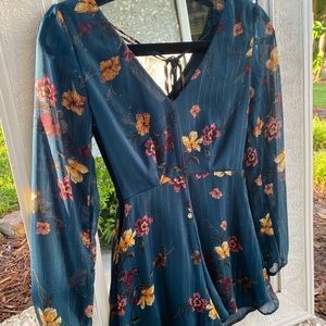 Floral Longsleeved romper